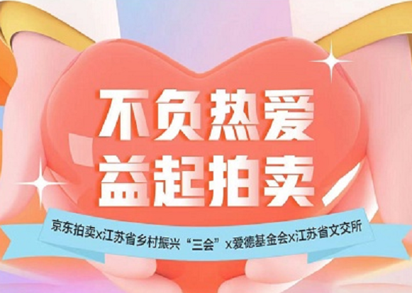 京東拍賣攜手江蘇省鄉村振興“三會”等機構舉辦公益拍賣
