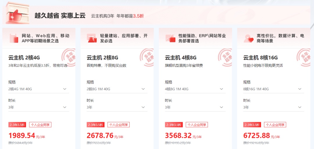京東云推出云主機特惠活動專場
