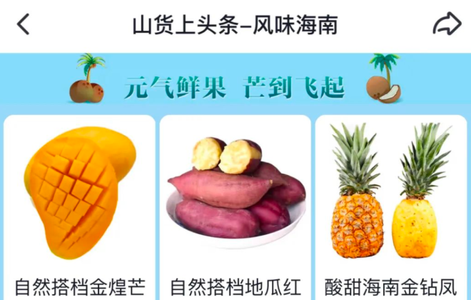 抖音電商舉辦“山貨上頭條-風味海南”助農電商活動