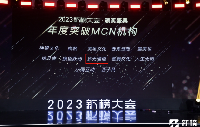值得買科技旗下“多元通道”入選2023新榜大會“年度突破MCN機構”