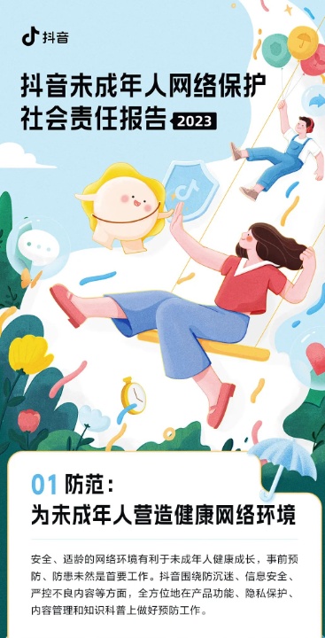抖音發布《2023抖音未成年人網絡保護社會責任報告》