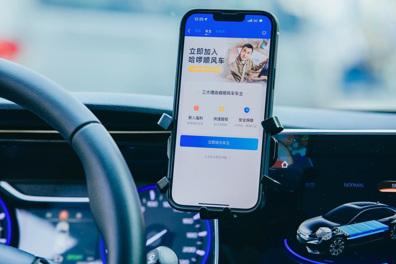 哈啰順風車：端午假期收到需求訂單同比增長約135%