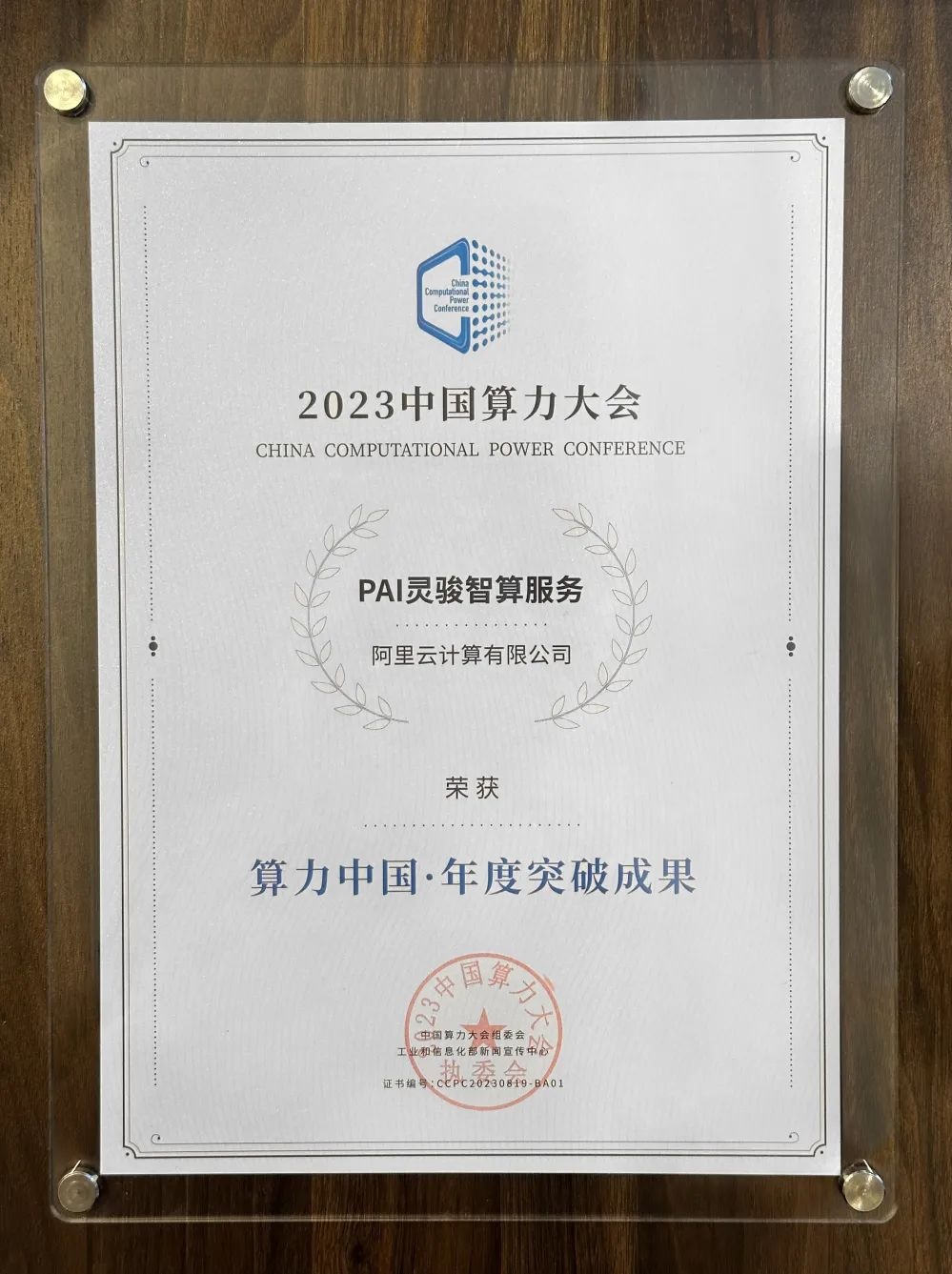 阿里云AI智算獲“算力中國”年度突破大獎