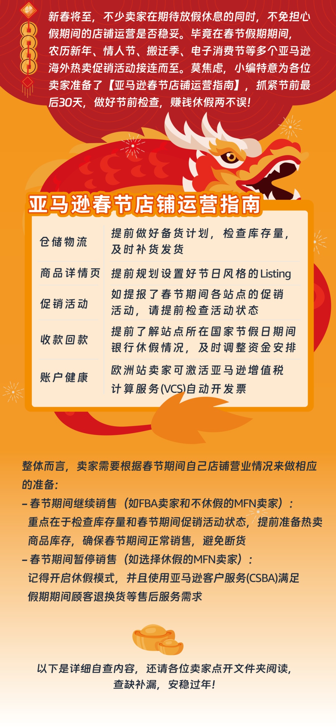 亞馬遜發布春節店鋪運營指南