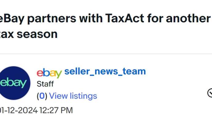 eBay與報稅公司TaxAct再次合作