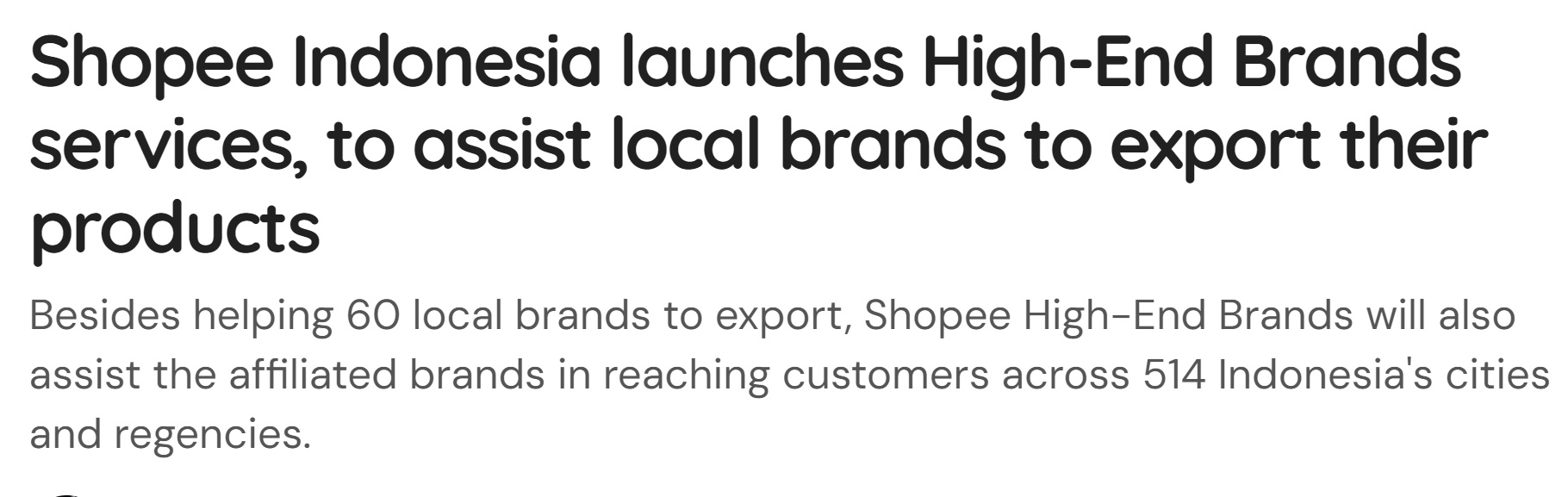 Shopee印尼推出數字服務HEB平臺