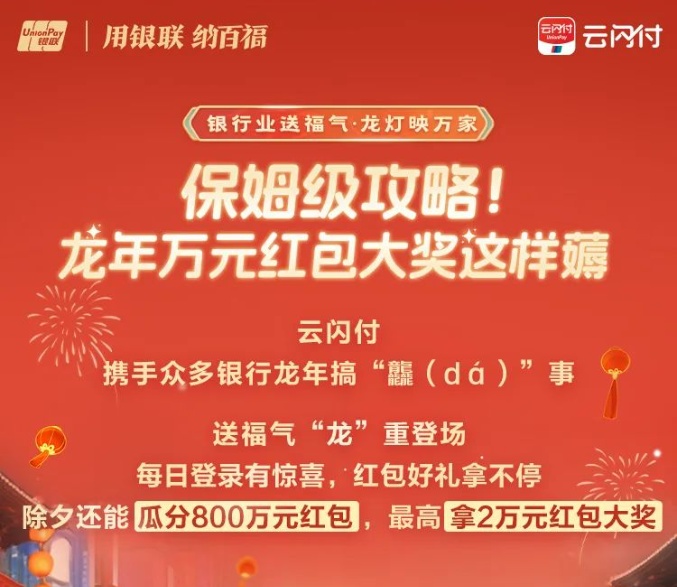 中國銀聯(lián)攜手商業(yè)銀行開啟“銀行業(yè)送福氣”主題活動