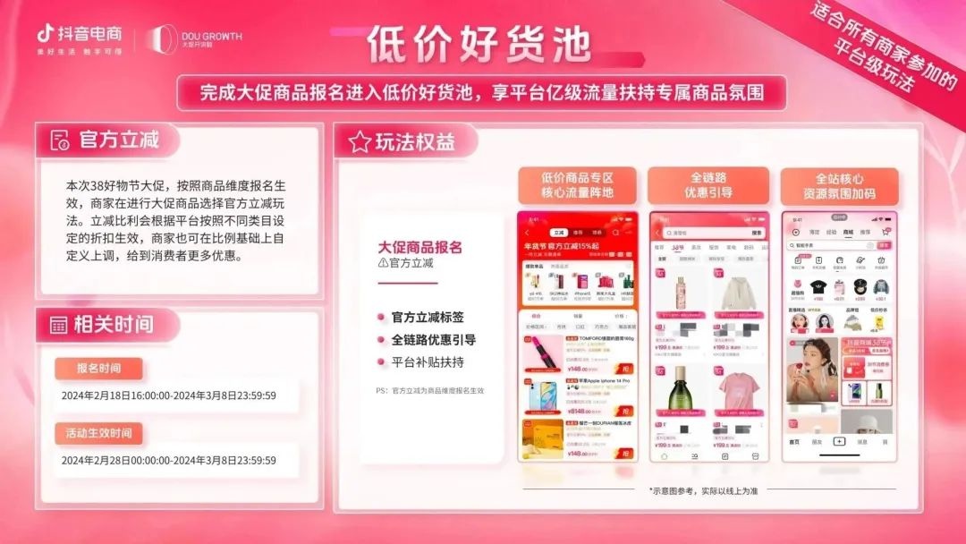 抖音商城38好物節招商正式開啟