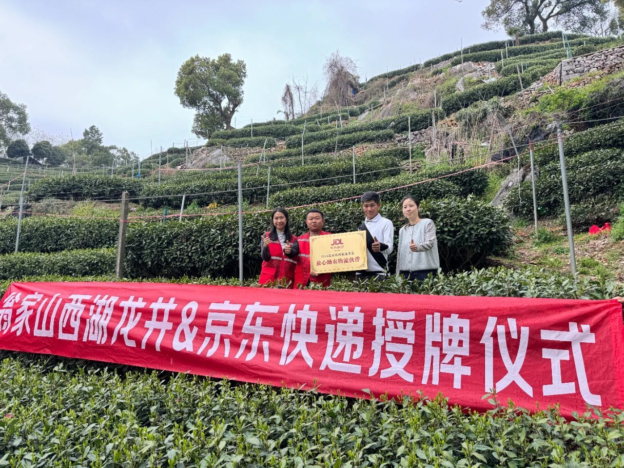 京東快遞與西湖龍井核心產區翁家山村正式達成合作