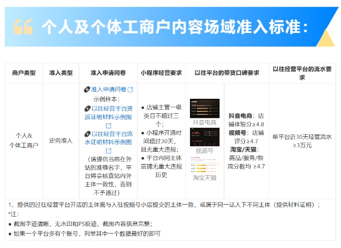 支付寶“個人及個體工商戶”小程序商家開放轉定向準入